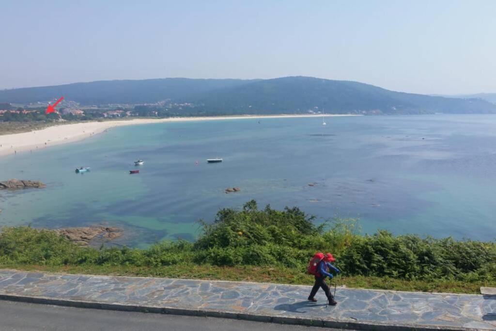 Junto Camino De Santiago,1ª Linea De Playa Lägenhet Finisterre Exteriör bild
