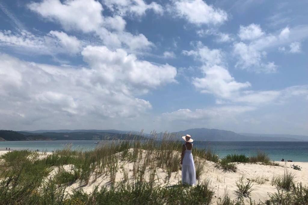 Junto Camino De Santiago,1ª Linea De Playa Lägenhet Finisterre Exteriör bild